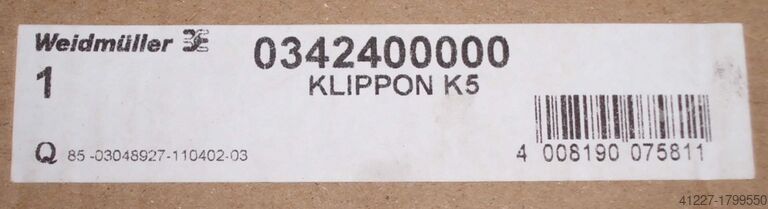 Skrzynka zaciskowa Weidmüller Klippon K5