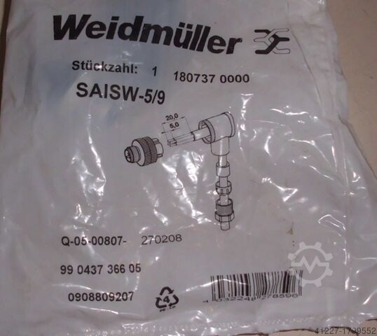 Connector 50 stuks Weidmüller SAISW-5/9