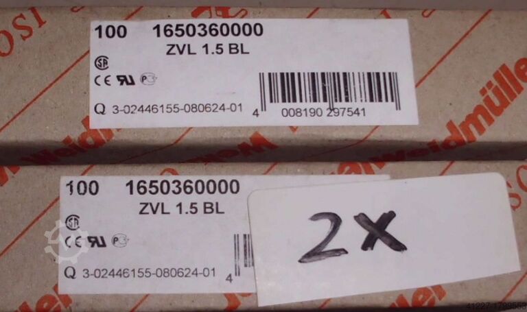 σφιγκτήρες Weidmüller verschiedene Typen