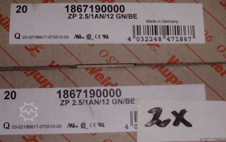 σφιγκτήρες Weidmüller verschiedene Typen