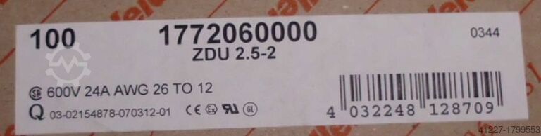 σφιγκτήρες Weidmüller verschiedene Typen