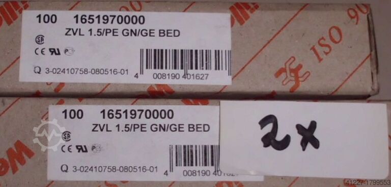 σφιγκτήρες Weidmüller verschiedene Typen