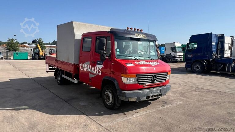 Platte bak Mercedes-Benz Vario 614 (BELGIAN TRUCK / CAMION BELGE / LAMES...