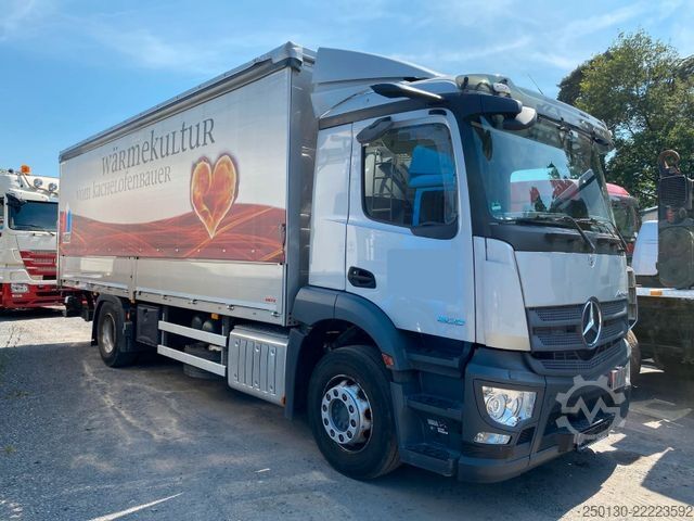 Ladbil med presenning MERCEDES-BENZ Actros 1830 4x2 LL Titgemeyer GETO SIDER/LBW/XL