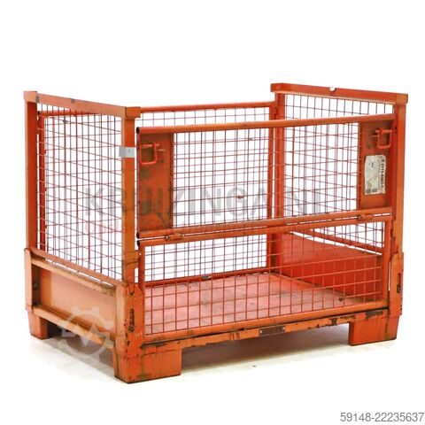 Gebruikte Gaascontainer vaste constructie stapelbaar en inklapbaar 1 klep aan 1 lange Kruizinga 99-828GB-D