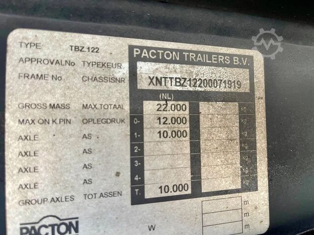 Μεταφορά σε ψύξη/κατάψυξη PACTON TRAILERS Origineel NL trailer, CARRIER MAXIMA 1300, SAF ...