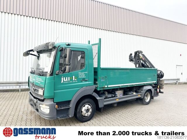 Tipper van Mercedes-Benz Atego 818 L 4x2, Kran Hiab X-Duo 078 BS-2, 2x AHK