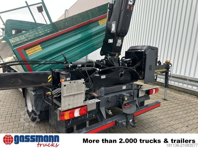 Tipper van Mercedes-Benz Atego 818 L 4x2, Kran Hiab X-Duo 078 BS-2, 2x AHK