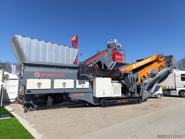 Θραυστήρας απορριμμάτων Polygonmach PTS155  track screen