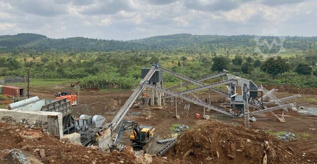 εξοπλισμός θραύσης Polygonmach 350 tons per hour stationary crushing, screenin...