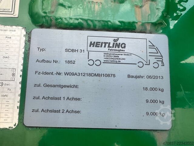 Ρυμουλκούμενο σιλό Heitling SDBH 31 / Silo / 3 x Kammern / 31.000 L