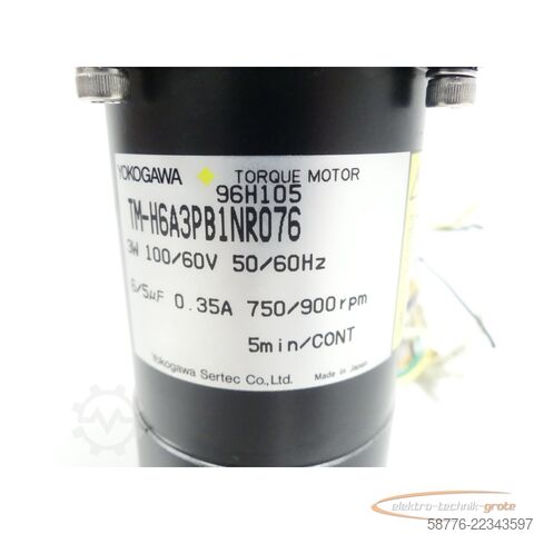 Jednostka sterująca Yokogawa TM-H6A3PB1NR076 Torque Motor SN:96H105 + 6RH-D9 Getriebe SN:96H120