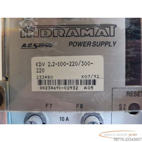 Composant Indramat KDV 2.2-100-220 / 300-220 SN:234691-02932  !