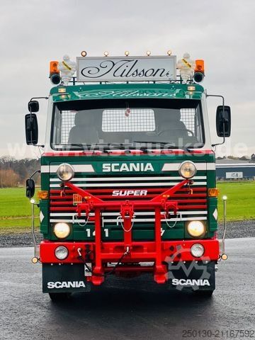Autocamion basculant tridirecțional SCANIA LB141 V8 4x2 DSK Oldtimer *Sammlerstück*