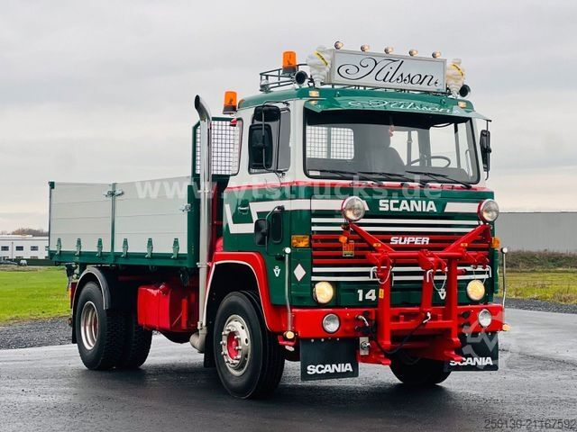 Autocamion basculant tridirecțional SCANIA LB141 V8 4x2 DSK Oldtimer *Sammlerstück*