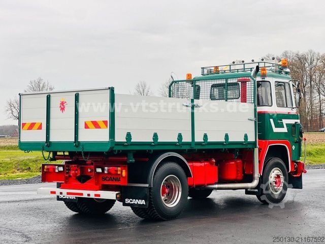 Autocamion basculant tridirecțional SCANIA LB141 V8 4x2 DSK Oldtimer *Sammlerstück*