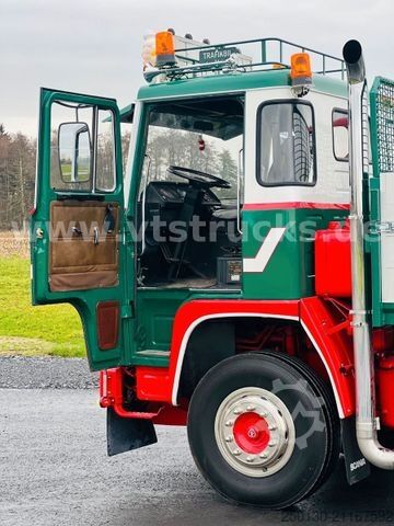 Autocamion basculant tridirecțional SCANIA LB141 V8 4x2 DSK Oldtimer *Sammlerstück*