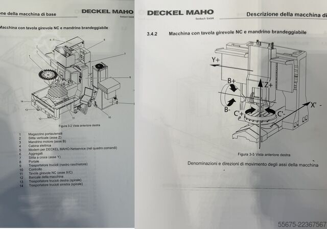 Centro di lavoro verticale 5 assi DMG DECKEL MAHO DMC 150V Linear
