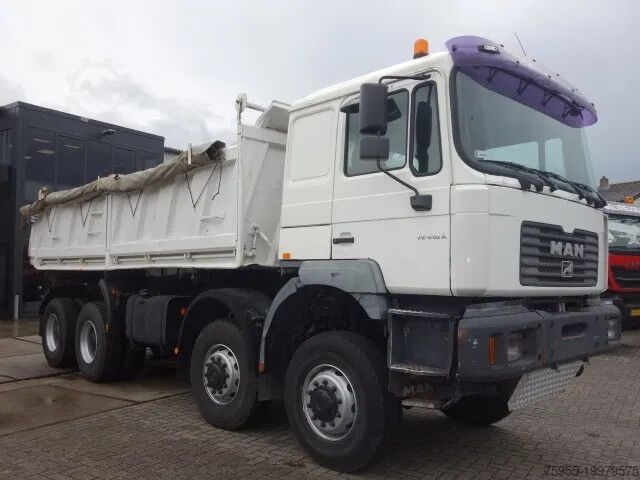 Třístranný sklápěč MAN FE410 PK 8X8 MEILLER KIPPER,MANUALFEULPUMP