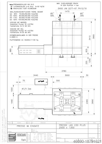 Prasa do forniru ciągłego Sergiani LAS Plus