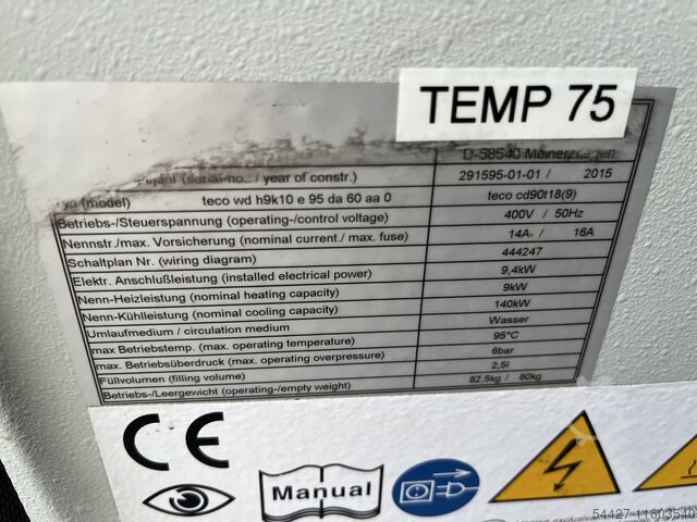Temperatuurregelaars GWK teco wd h9k10 e 95 da 60 aa =