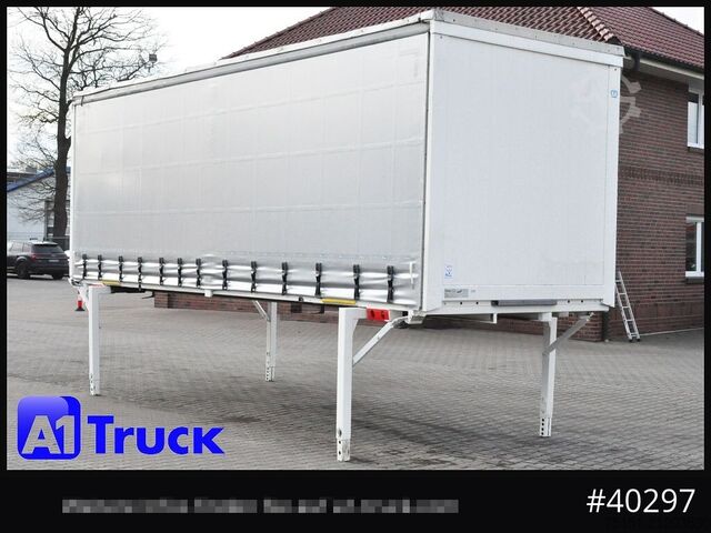 Wissellaadbak met open laadbak en zeil KRONE Wechselbrücke 7,45, Code XL, guter Zustand