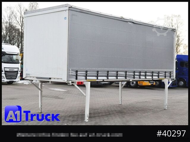 Wissellaadbak met open laadbak en zeil KRONE Wechselbrücke 7,45, Code XL, guter Zustand