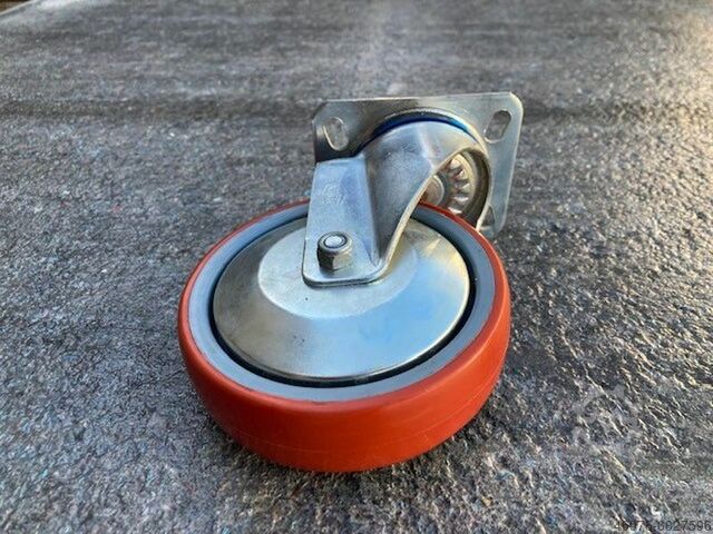 04x Lenkrolle Rolle Schwerlastrollen KAMA Durchmesser Rolle: 125 mm