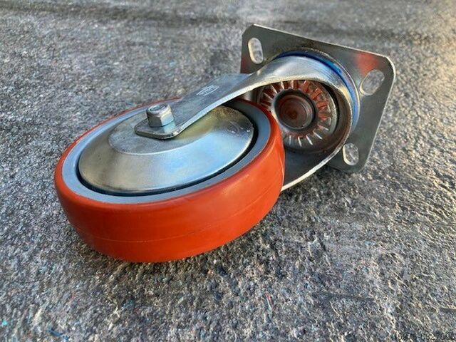 04x Lenkrolle Rolle Schwerlastrollen KAMA Durchmesser Rolle: 125 mm