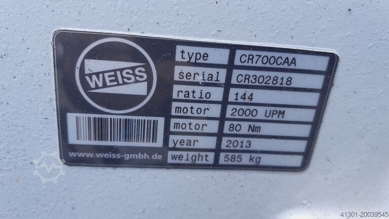 Lasserdraaitafel, positioneertafel WEISS CR700CAA
