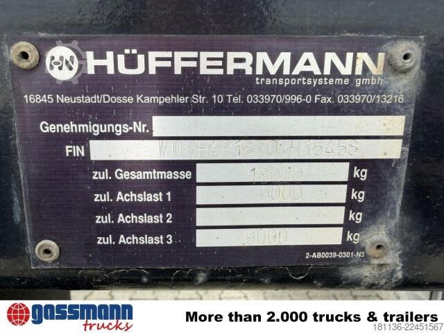 Abrollanhänger Hüffermann HAR 18.70 Abrollanhänger
