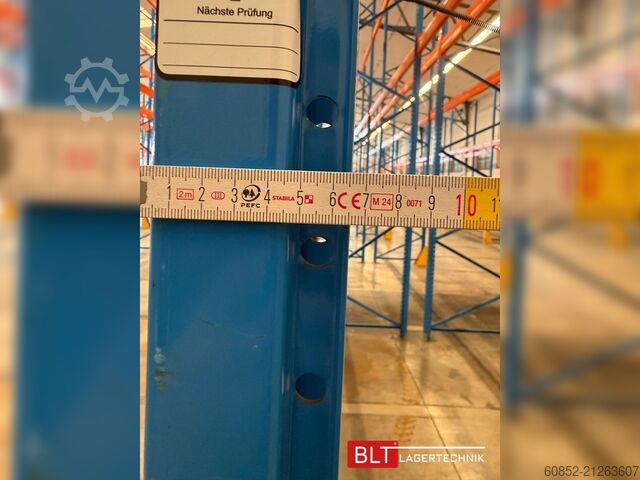 Těžký průmyslový regál ca. 33,3 lfm Stow Palettenregale H:700cm 3200 kg Fachlast Boden +3 , Hochregale