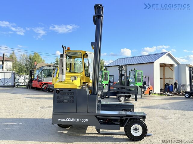 τετραπλής κατεύθυνσης περονοφόρο όχημα Combilift C5000XL GAS DUPLEX 6000MM FREE LIFT