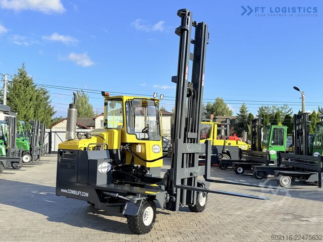τετραπλής κατεύθυνσης περονοφόρο όχημα Combilift C5000XL GAS DUPLEX 6000MM FREE LIFT