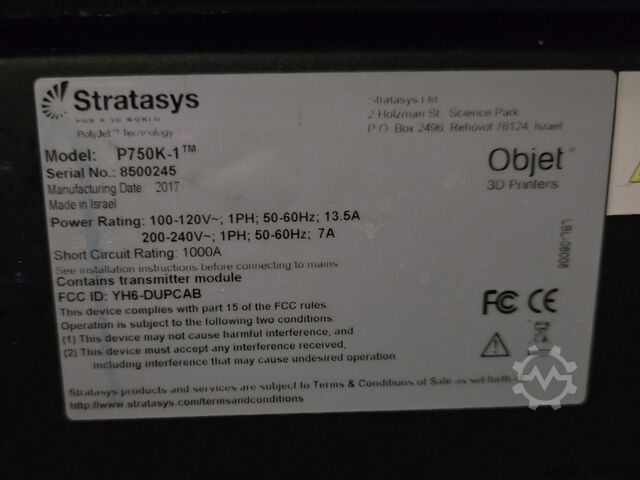 Imprimante 3D Stratasys 3D-Drucker PolyJet J750