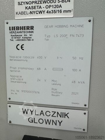 Wälzstoßmaschine Liebherr LS200F