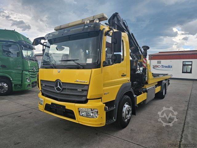 Bärgningsbil MERCEDES-BENZ ATEGO 1527*FASSI KRAN*SCHIEBEPLATEAU*HUBBRILLE