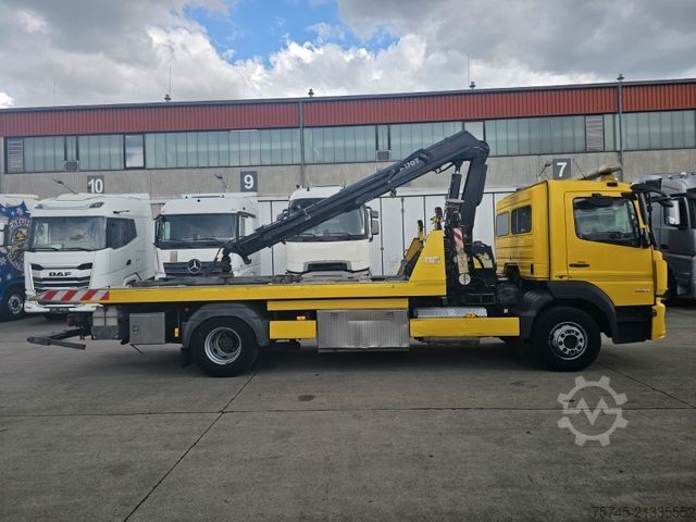 Bärgningsbil MERCEDES-BENZ ATEGO 1527*FASSI KRAN*SCHIEBEPLATEAU*HUBBRILLE