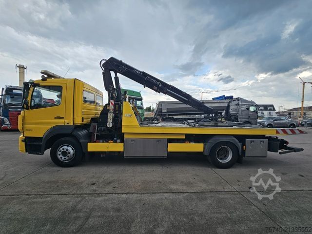 Bärgningsbil MERCEDES-BENZ ATEGO 1527*FASSI KRAN*SCHIEBEPLATEAU*HUBBRILLE