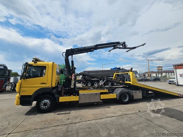 Bärgningsbil MERCEDES-BENZ ATEGO 1527*FASSI KRAN*SCHIEBEPLATEAU*HUBBRILLE
