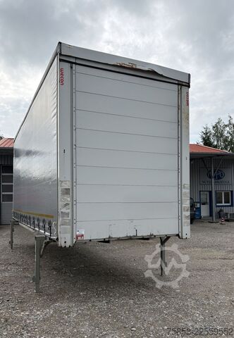 Wissellaadbak met open laadbak en zeil Wecon Jumbo XXL Innen 3090 mm Hubdach Verzinkt