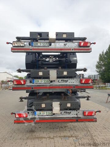 Wissellaadbak-oplegger Fliegl 2-Achs Wechselanhänger TWP 180 Mega-EL