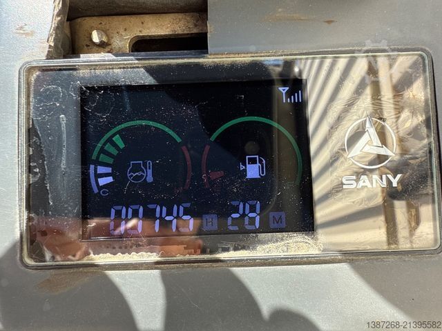 Mini bager SANY SY16/  2023 BJ / 745 H / 2 x Löffel