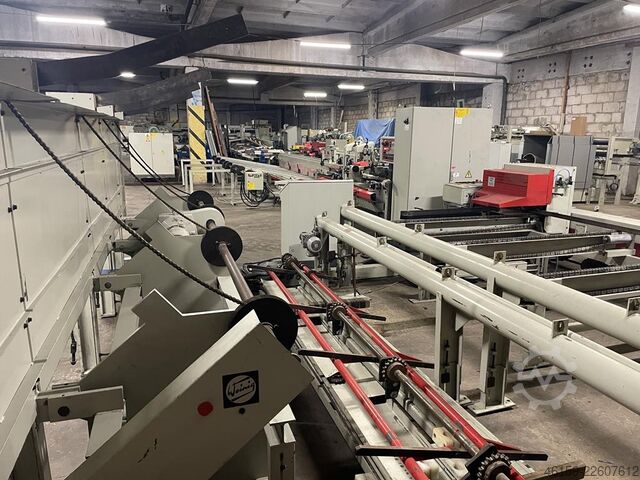 Automation av fräslinje med staplare Weinig E6 infeed + A5 outfeed + stacker