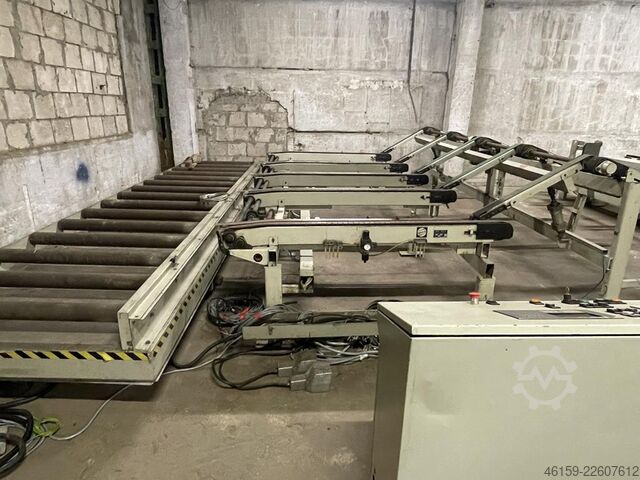 Automation av fräslinje med staplare Weinig E6 infeed + A5 outfeed + stacker