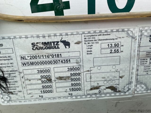 Συρόμενοι μουσαμάδες Schmitz SCS 24/L - 13.62 E B (S01) Kooiaap / SAF Axle /...