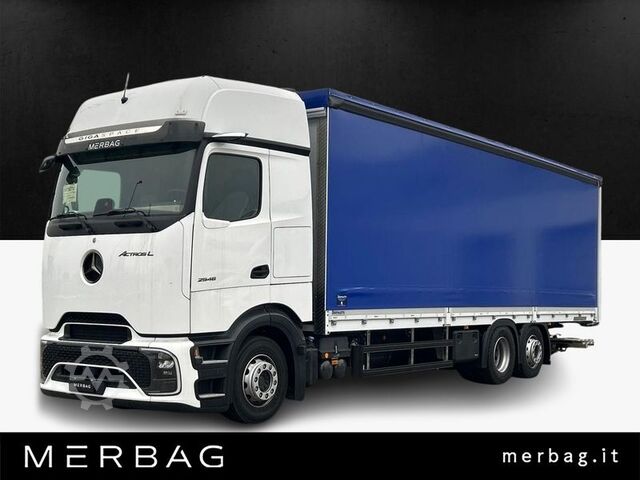 Platós teherautó ponyvával Mercedes-Benz ACTROS