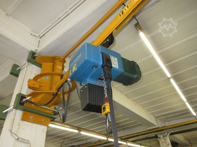 Zwenkzwenkkraan Zwenkzwenkkraan Kettingtakel Demag KBK Drehkran Hallenkran Kran 400KG KBKI L 2m Demag DC Kettenzug NL 400KG