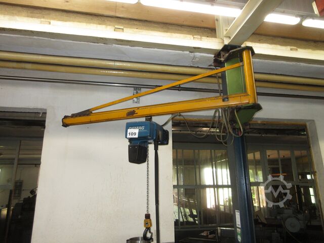 Zwenkzwenkkraan Zwenkzwenkkraan Kettingtakel Demag KBK Drehkran Hallenkran Kran 500KG KBKI L 2m Demag DC Kettenzug NL 500KG