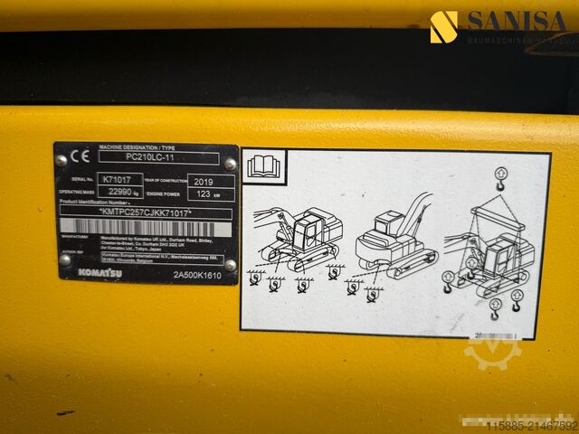 Pásový bagr Komatsu PC 210 LC-11/OilQuick 70-55/2xLöffel/ZSA